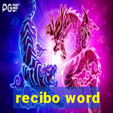 recibo word